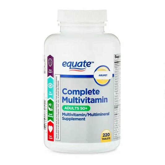 AGILIPET Equate Complete Multivitamin/Multimineral Supplement Tablets, Adults 50+, 220 Count (Pack of 1) Sticker AGILIPETAU supplements