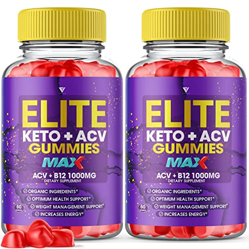 (2 Pack) Elite Keto ACV Gummies AVC, Elite Keto Plus ACV Advanced Weight Loss Gummies FyvusUS supplements