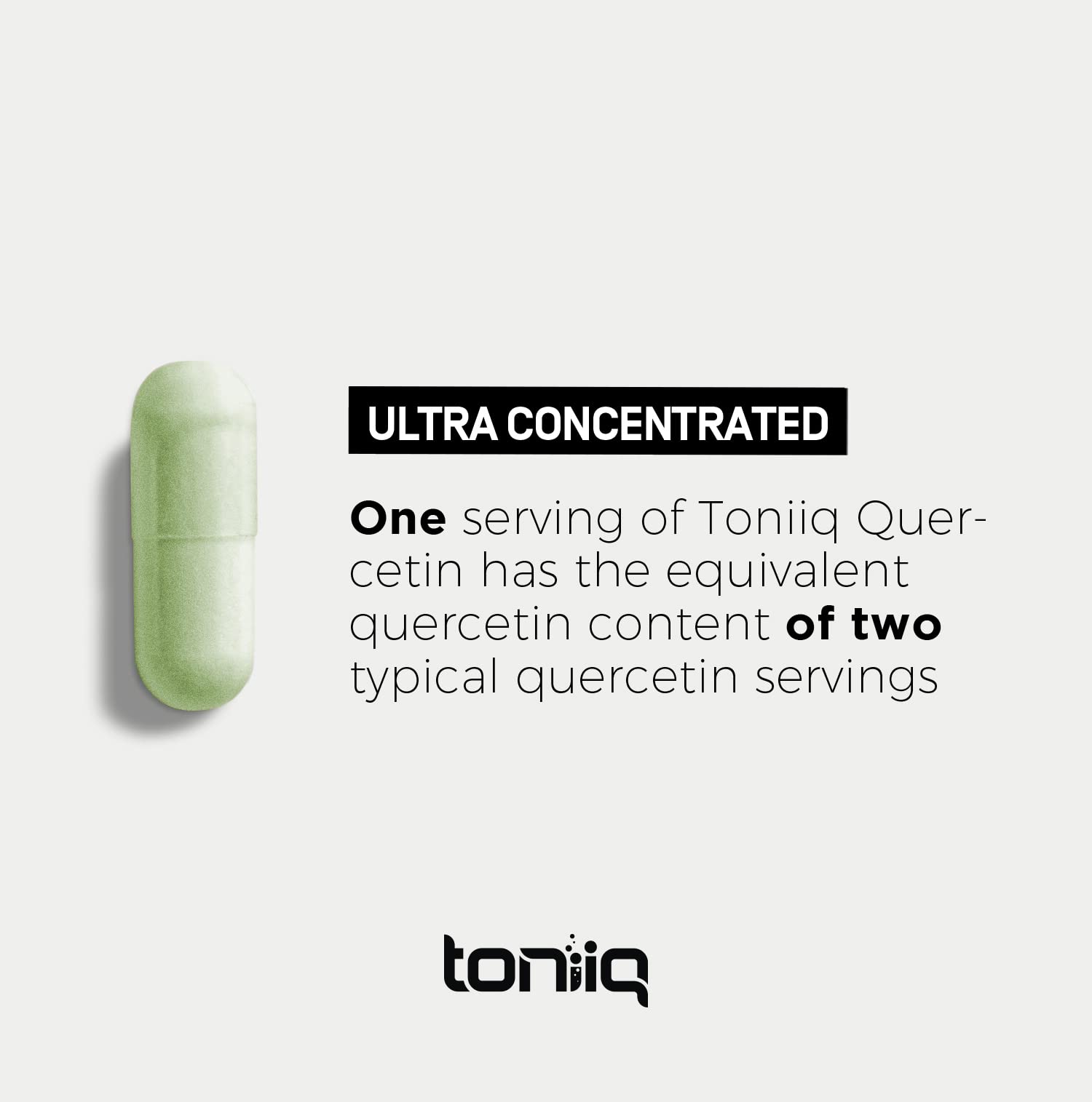 Toniiq Ultra High Purity Quercetin Capsules - 95%+ Highly Purified and Bioavailable Toniiq Au supplements