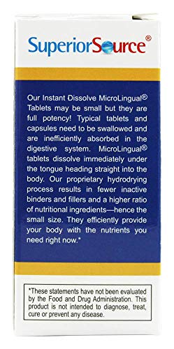 Superior Source Vitamin K2 MK-7 (Menaquinone-7), 100 mcg, Quick Dissolve MicroLignual Superior Source Au supplements
