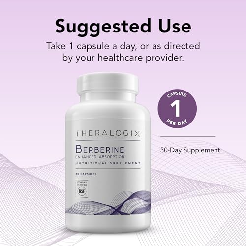 Theralogix Berberine Enhanced Absorption - 30-Day Supply - Made with Berberine Theralogix Au supplements