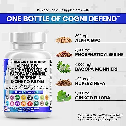 Alpha GPC Choline 300mg Phosphatidylserine 3000mg Bacopa Monnieri Clean Nutraceuticals Au supplements