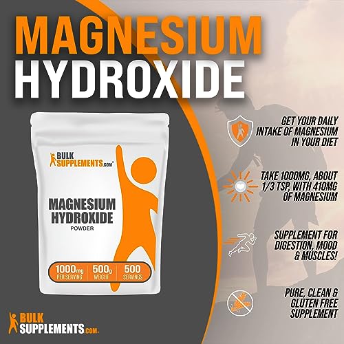 BulkSupplements.com Magnesium Hydroxide Powder - Magnesium Supplement BULKSUPPLEMENTS.COM Au supplements