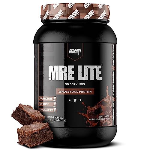 REDCON1 MRE Lite Whole Food Protein Powder, Fudge Brownie - Low Carb & Whey REDCON1 Au supplements