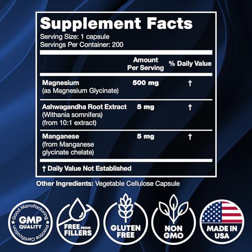 Magnesium Glycinate 500MG - Magnesium for Sleep - High Absorption Chelated Magnesiu JOYLI Nutrition Au supplements