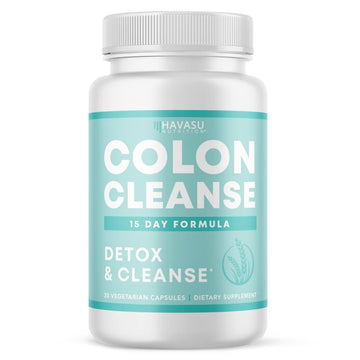 Colon Cleanse for Detox and Weight Loss | 15 Day Fast-Acting Detox Cleanse and Natural HAVASU NUTRITION Au supplements