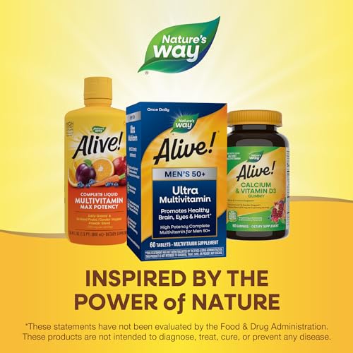 Nature's Way Alive! Men’s 50+ Daily Ultra Potency Complete Multivitamin Nature's Way Au supplements