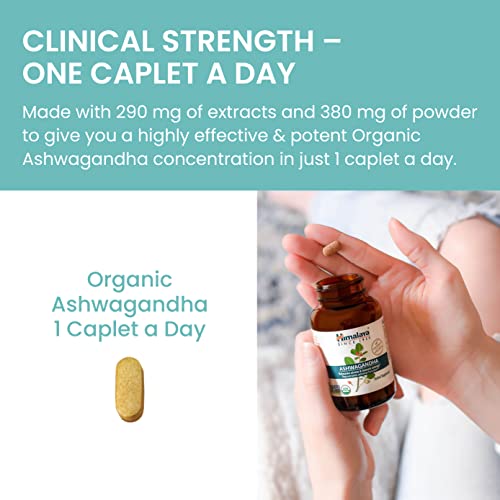 Himalaya Organic Ashwagandha, 60 Day Supply, Herbal Supplement for Stress Relief Himalaya Au supplements