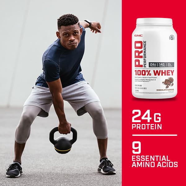 GNC Pro Performance 100% Whey Protein Powder - Chocolate Supreme, 25 Servings GNC Au supplements