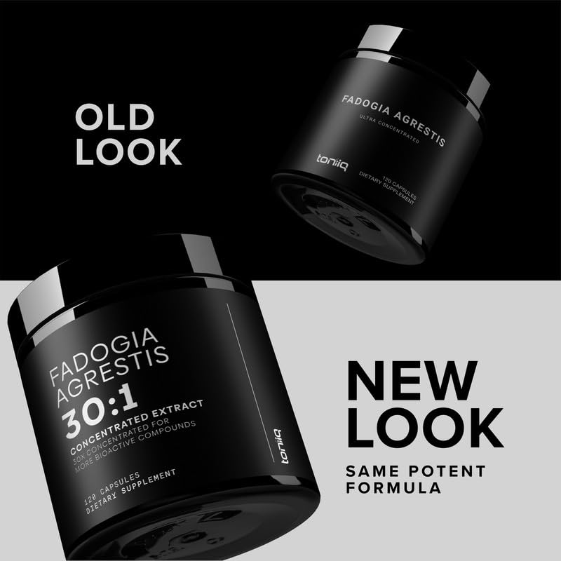 Toniiq Fadogia Agrestis - Ultra High Potency 30:1 Extract - 1200mg Per Serving - Highly Concentrated - Third-Party Lab Tested - 120 Capsules Toniiq Au supplements