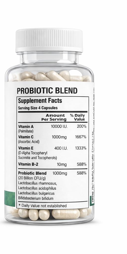 Acne Pills Probiotic Acne Supplements for Teens & Adults - Hormonal Acne Vitamins, Gut Health for Clear Skin, Non-GMO (60 Capsules) Gut Skin Axis Clear-Biotic Au supplements