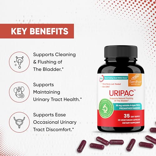 Sandhu's Uripac 35 Vegetarian Capsules with 9X High Strength 240mg Cranberry Sandhu's Au supplements