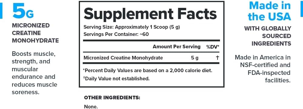 LEGION Micronized Creatine Monohydrate Supplement - Clean Creatine Powder for Muscle Gain & Post Workout Recovery - Micronized Creatine Supplement for Maximum Absorption (60 Servings, Unflavored) LEGION Au supplements