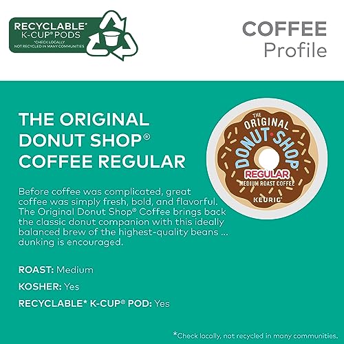 The Original Donut Shop Regular Keurig Single-Serve K-Cup Pods, Medium Roast Coffee The Original Donut Shop Au supplements