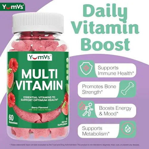 Multivitamin Gummies for Adults, Daily Gummy Vitamin for Women & Men, Immune Support Multivitamin Supplement YUM-V'S Au supplements