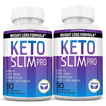 VEGEPOWER Keto Fast Diet Pills- Ketone Slim Pro 180 Capsules-Apple Cider Vinegar VEGEPOWER Au supplements