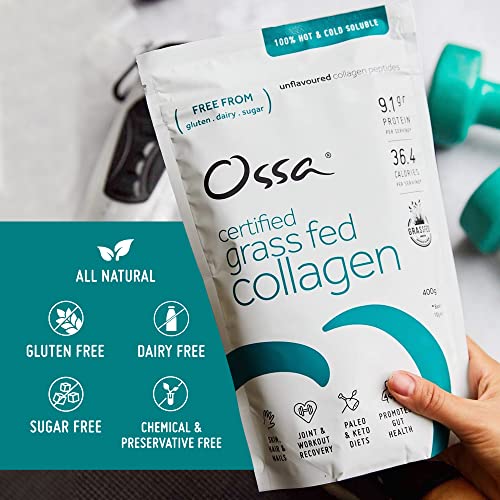 Ossa Certified Grassfed Collagen Peptides Powder-Supplement for Joint, Gut, Hair, Skin & Nails Ossa Au supplements