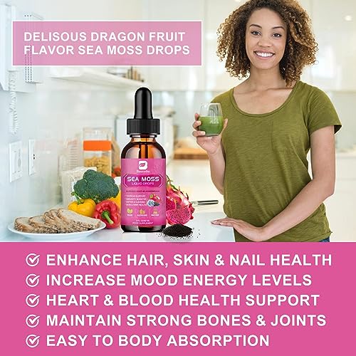3000mg Sea Moss Liquid Drops - Black Seed Oil & Irish Sea Moss Gel B BEWORTHS Au supplements