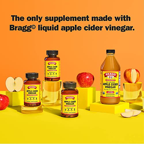 Bragg Apple Cider Vinegar Capsules - Vitamin D3 & Zinc - 750mg of Acetic Acid – Immune Bragg Au supplements