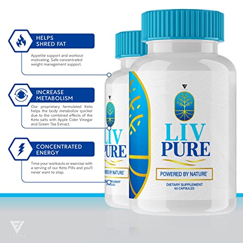 (2 Pack) Liv Pure Loss Pills, Livpure Liver Detox Cleanse Management Capsules Advanced Fyvus Au supplements
