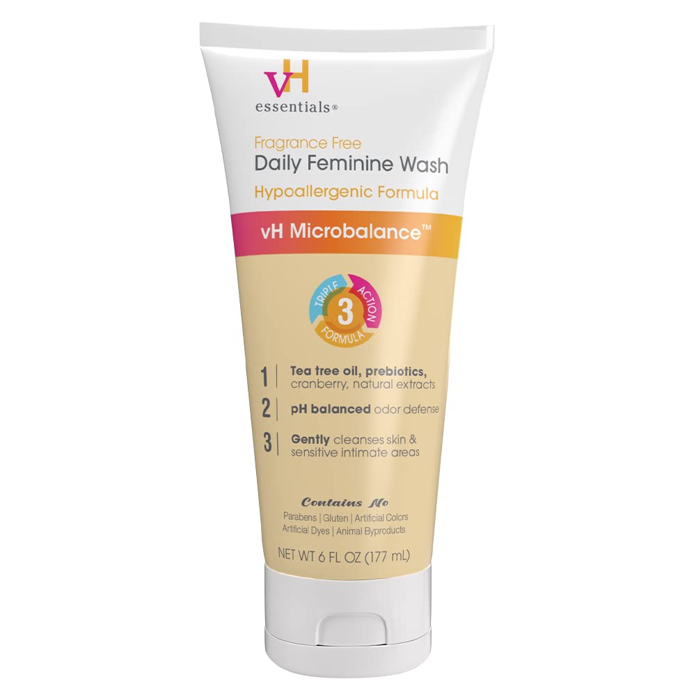 vH essentials Daily Feminine Wash - Fragrance Free, Hypoallergenic with Tea Tree Oil vH essentials Au supplements