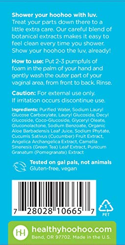 healthy hoohoo Gentle Feminine Foaming Cleanser - All Natural, Paraben- and Fragrance-free (5 fl oz) healthy hoohoo Au supplements