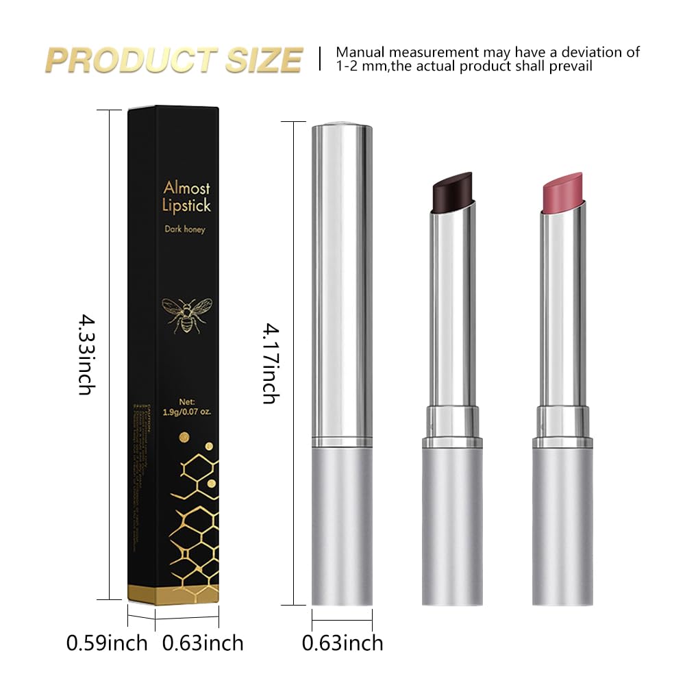 Honey Butter Lipstick Tinted Lip Balm, Shine Moisturizing Plumper Lipstick for Women, Natural Nourishing Hydrating Lip Gloss Stain for Dry Lips, Lightweight Lip Liner Care Makeup, Vegan - Black & Pink HHLTOH Au supplements