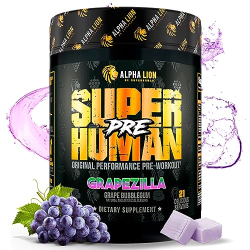 ALPHA LION Superhuman Pre Workout Powder, Beta Alanine, L-Taurine & Tri-Source ALPHA LIONAU supplements