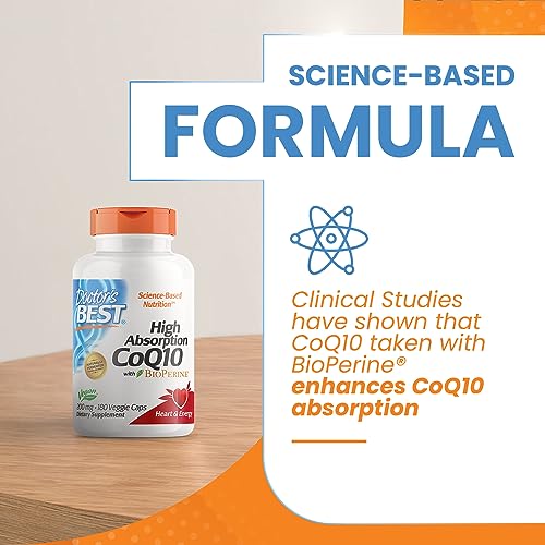 Doctor's Best High Absorption CoQ10 with BioPerine, Non-GMO, Gluten & Soy Free Doctor's BEST Au supplements