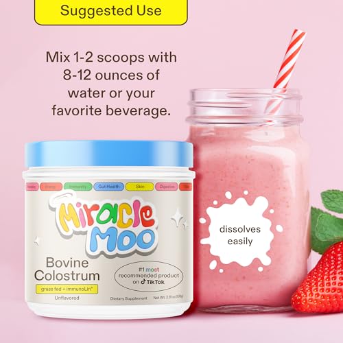 Colostrum Supplement for Gut Health, Hair Growth, Beauty and Immune Support Miracle Moo Au supplements
