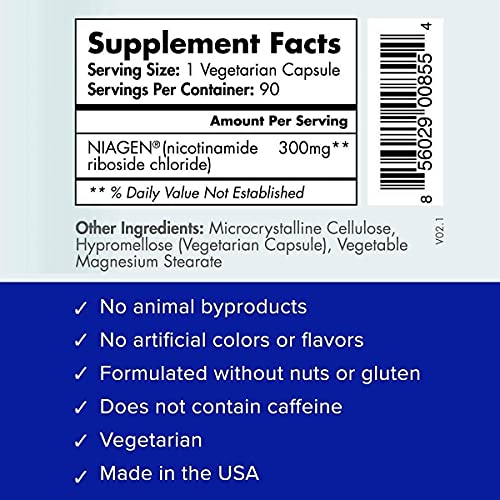 TRU NIAGEN - Patented Nicotinamide Riboside NAD+ Supplement. NR Supports Cellular TRU NIAGEN Au supplements