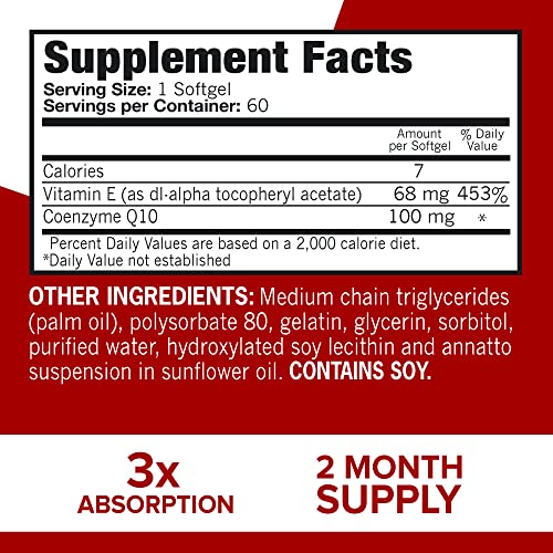 Qunol Ultra CoQ10 100mg Softgels- 3x Better Absorption Coenzyme Q10 Supplements Qunol Au supplements