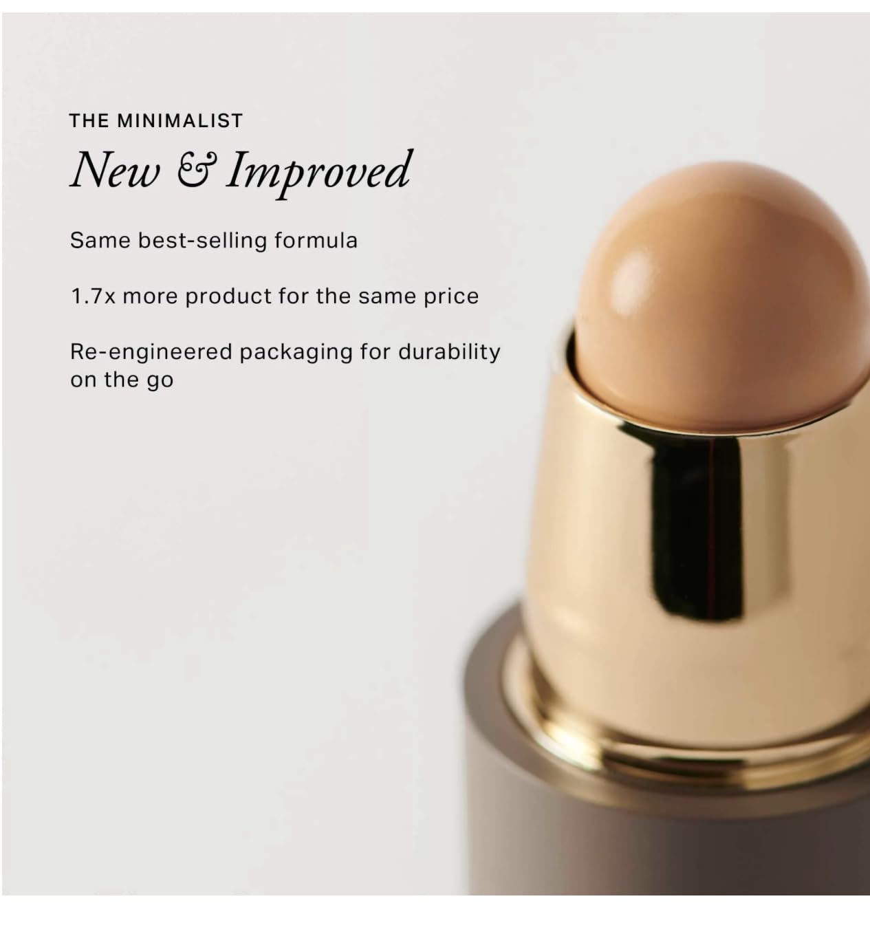 MERIT The Minimalist Perfecting Complexion Foundation and Concealer Stick Camel Merit Au supplements