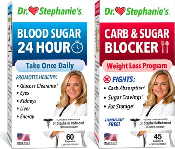 Pharmaganics Dr. Stephanie's Bundle Pack - 24 Hour Support + Carb & Sugar Blocker Pharmaganics Au supplements