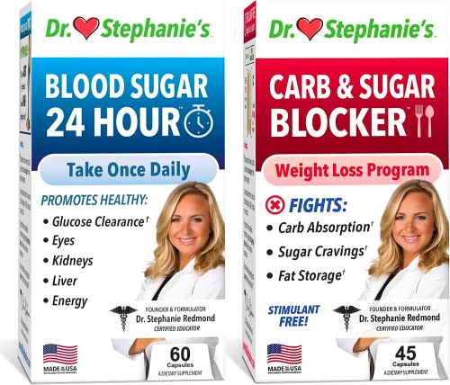 Pharmaganics Dr. Stephanie's Bundle Pack - 24 Hour Support + Carb & Sugar Blocker PharmaganicsAU supplements