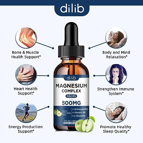 Triple Magnesium Complex Supplement-Magnesium Glycinate, Citrate, Malate Liquid dilib Au supplements