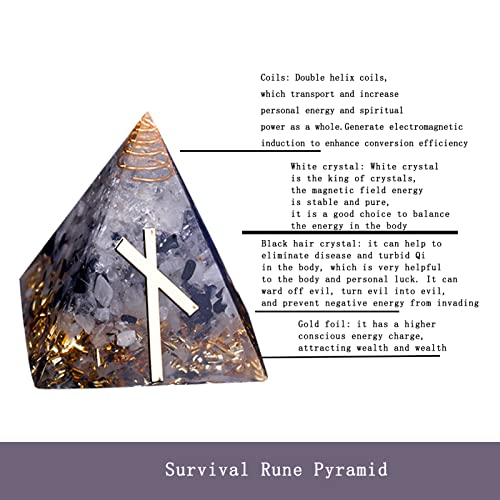 Chrikidor,Rune Pyramid，Orgone Pyramid Crystal Energy Generator Orgonite Balancing Chrikidor Au supplements
