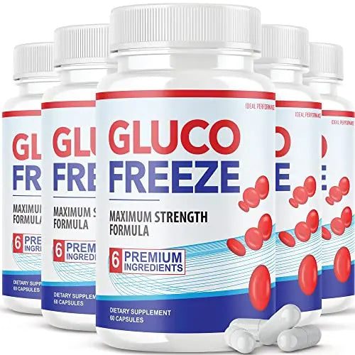 (5 Pack) Glucofreeze Pills - Official Formula Gluco Freeze Pills - Glucofreeze Pills IDEAL PERFORMANCEAU supplements