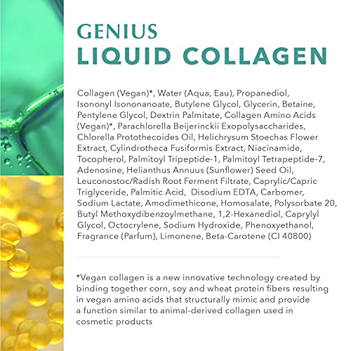 Algenist GENIUS Liquid Collagen - Vegan, Plant-Based Collagen Dropper with Vitamin E & Omega 3 ALGENIST Au supplements
