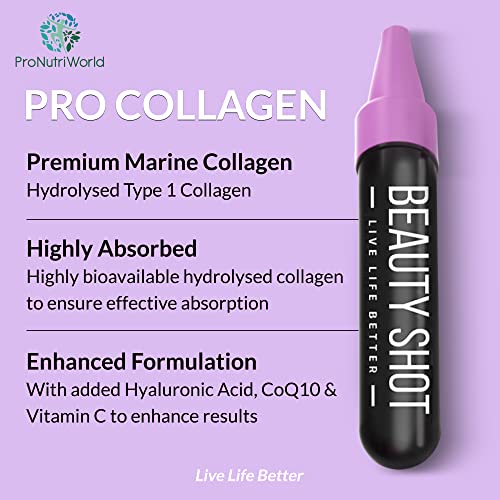 ProNutriWorld Marine Collagen Peptides Shots, Hyaluronic Acid and CoQ10 ProNutriWorld Au supplements