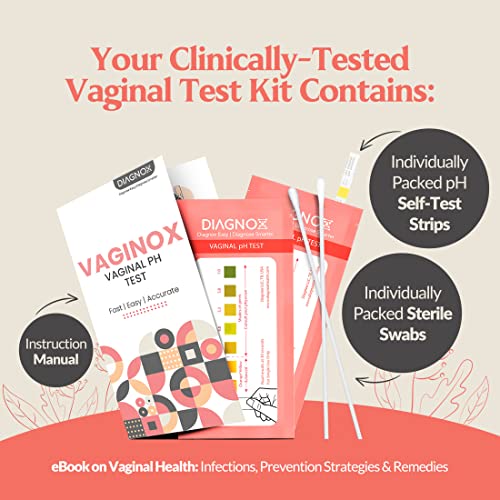 Vaginal PH Test Kit with Sterile Swabs and eBook - Vaginal PH Balance and Yeast Infection Test DIAGNOX HEALTH Au supplements