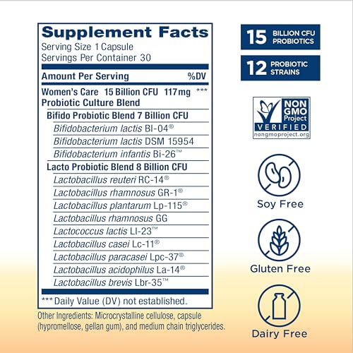 Renew Life Women's Probiotic Capsules, Supports pH Balance for Women, Vaginal, Urinary Renew Life Au supplements