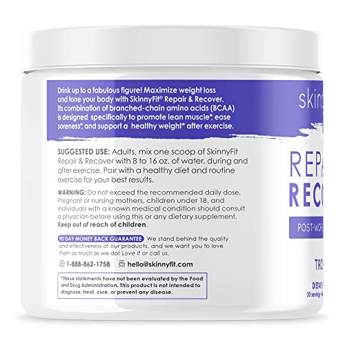 SkinnyFit Repair & Recover 30 Servings: BCAA Powder for Women, Branched Chain Amino SkinnyFit Au supplements