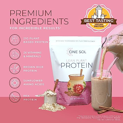 One Sol Lean Plant Protein Powder Horchata, Low Carb, Gluten Free One Sol Au supplements