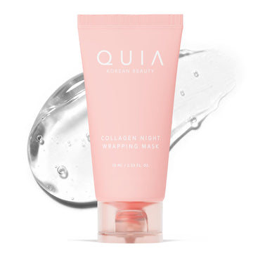 QUIA Collagen Wrapping Mask 75ml - Clinical +92% Firmer Appearance - Overnight Glass Skin Peel Off - Korean Skincare