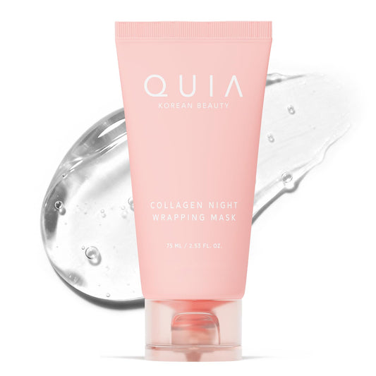 QUIA Collagen Wrapping Mask 75ml - Clinical +92% Firmer Appearance - Overnight Glass Skin Peel Off - Korean Skincare QUIA BeautyUS supplements