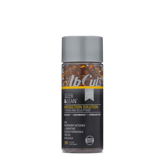 AbCuts Sleek and Lean - 120 Easy-to-Swallow Softgels - CLA Supplement, Fish Oil AbCutsAU supplements